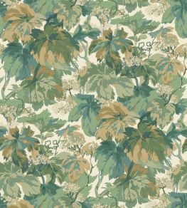 Country Walk Wallpaper by Mulberry Home Emerald