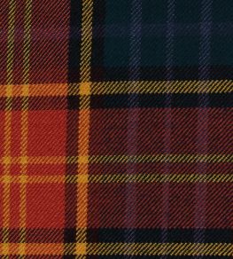 County Roscommon Fabric by The Isle Mill Blue/Orange/Yellow
