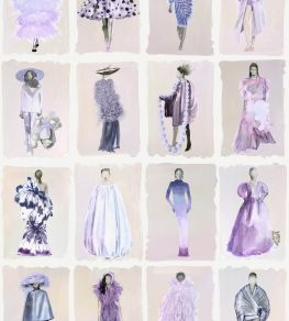 Couture Carousel Wallpaper by Cole & Son Lavender
