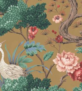 Crane Bird Fabric by Woodchip & Magnolia Mustard
