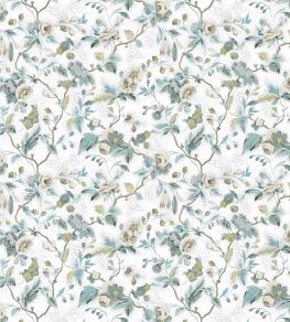 Craven Street Flower Fabric by Designers Guild Duck Egg