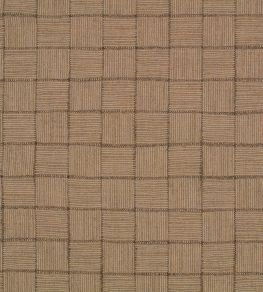 Crosshatch Check Fabric by Mark Alexander Moccasin