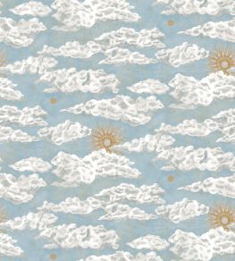 Cumulus Sol Wallpaper by Josephine Munsey Light Blue