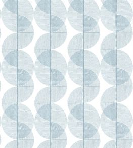 Cyclone Embroidery Fabric by Thibaut Ocean