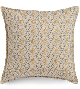 Dacca Cushion 55 x 55cm by James Hare Grey/Gold