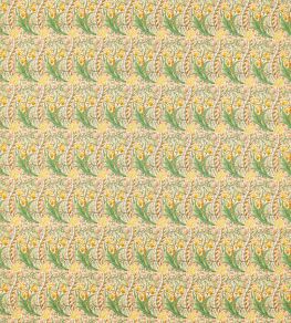 Daffodil Fabric by Morris & Co Pink/Leaf Green
