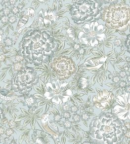 Dagmar Wallpaper by Borastapeter Blue
