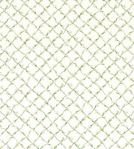 Daisy Trellis Fabric by Harlequin Emerald/Pearl