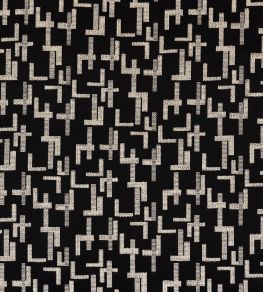 Dalles Fabric by Casamance Noir