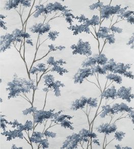 Dalton Wallpaper by Anna French Spa Blue on Pearl