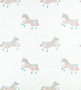 Dancing Unicorns Fabric by Villa Nova Green