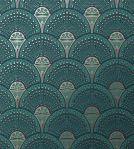 Deco Martini Wallpaper by Divine Savages Green Gold