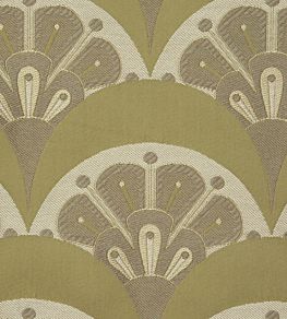 Deco Scallop in Multi Jacquard Fabric by Liberty Lichen
