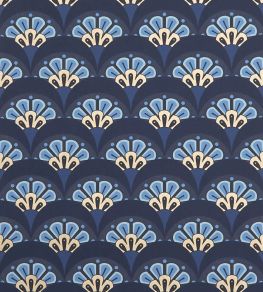 Deco Scallop Wallpaper by Liberty Lapis