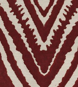 Deco Fabric by Wemyss Crimson