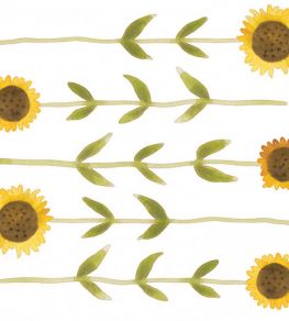 Decor Pre-Encolle Sunflower Mural by Casadeco Jaune Soleil