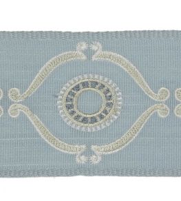 Delano Classic Braid Trimming by Colefax and Fowler Old Blue