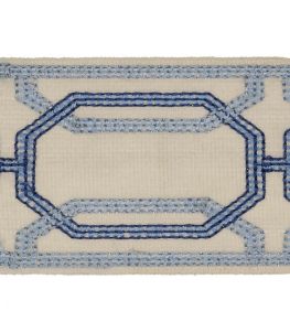 Delano Octagon Braid Trimming by Colefax and Fowler Navy