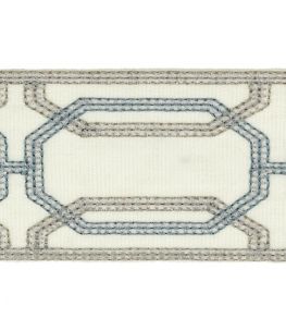 Delano Octagon Braid Trimming by Colefax and Fowler Old Blue