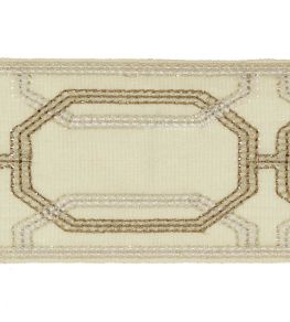 Delano Octagon Braid Trimming by Colefax and Fowler Sand