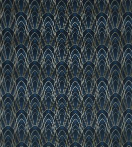 Delaunay Fabric by Ashley Wilde Sapphire