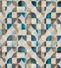 Delaunay Fabric by Clarke & Clarke Denim