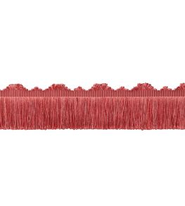 Delicat Silk Cut Fringe Trimming by Samuel & Sons Coral