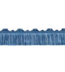 Delicat Silk Cut Fringe Trimming by Samuel & Sons French Blue