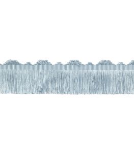 Delicat Silk Cut Fringe Trimming by Samuel & Sons Ice Blue