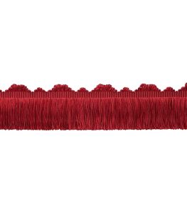 Delicat Silk Cut Fringe Trimming by Samuel & Sons Poppy