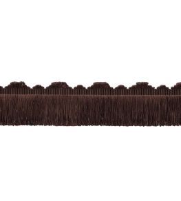 Delicat Silk Cut Fringe Trimming by Samuel & Sons Walnut