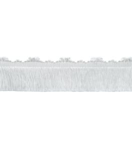 Delicat Silk Cut Fringe Trimming by Samuel & Sons White