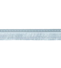 Delicat Silk Moss Fringe Trimming by Samuel & Sons Ice Blue