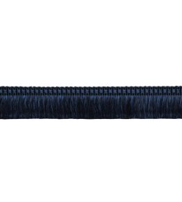 Delicat Silk Moss Fringe Trimming by Samuel & Sons Navy