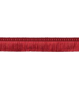 Delicat Silk Moss Fringe Trimming by Samuel & Sons Poppy