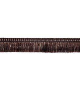 Delicat Silk Moss Fringe Trimming by Samuel & Sons Walnut