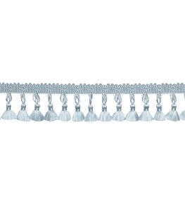 Delicat Silk Tassel Fringe Trimming by Samuel & Sons Ice Blue