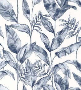 Delicate Wallpaper by Caselio Midnight Blue