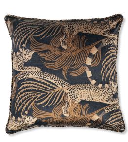 Delilah Velvet Cushion 50 x 50cm by Romo Ancient Gold