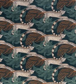 Delilah Velvet Fabric by Romo Tuscan Teal
