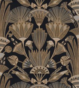 Denderah Wallpaper by Casamance Noir/Mordore
