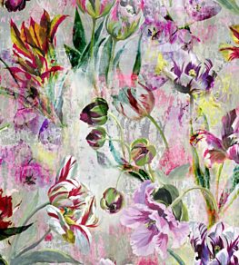 Tulipa Stellata Mural by Designers Guild Fuchsia