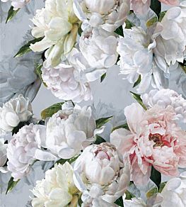 Peonia Grande Fabric by Designers Guild Zinc