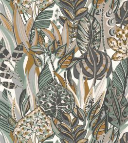 Desirade Wallpaper by Casamance Blanc/Celadon