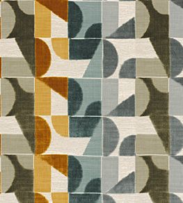 Djinn Fabric by Casamance Khaki / Celadon