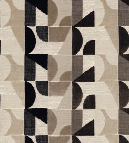 Djinn Fabric by Casamance Moon Beige / Black