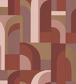 Doors Wallpaper by Caselio Terracotta Dore