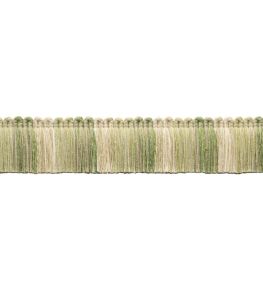 Dorset Blocked Brush Fringe Trimming by Samuel & Sons Leaf