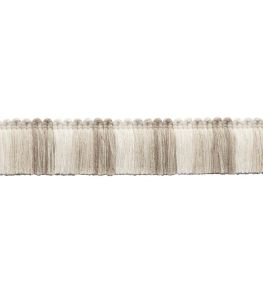 Dorset Blocked Brush Fringe Trimming by Samuel & Sons Oyster