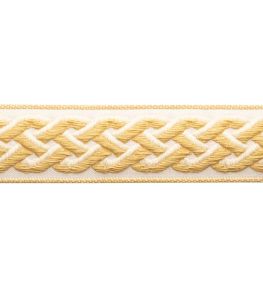 Dorset Braided Border Trimming by Samuel & Sons Honey